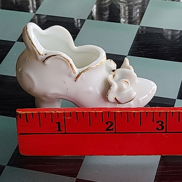 Japan Victorian high hill  Porcelain shoe - Picture 8 of 9